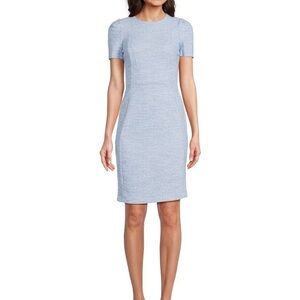 NWT Calvin Klein Tweed Dress in Blue - Size 4